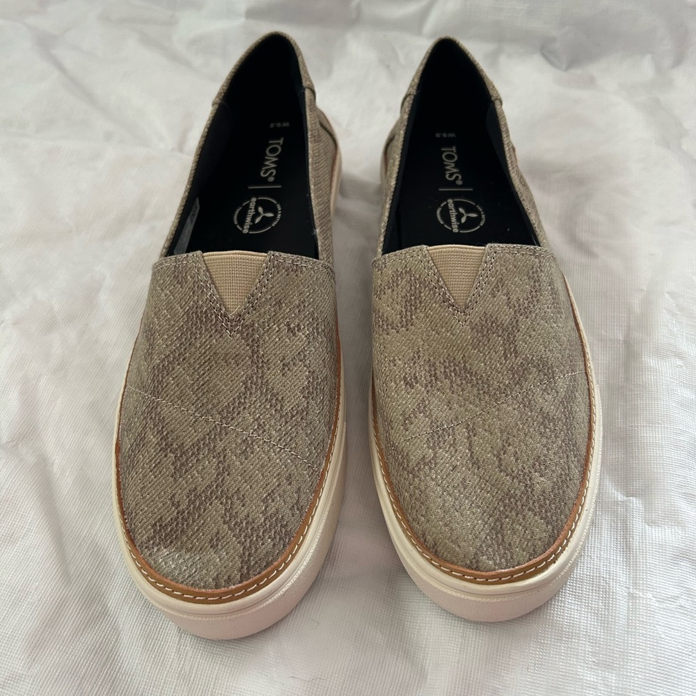 Toms snakeskin print Parker shoes